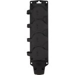 111-224, Розетка (колодка) влагозащищенная с крышкой 4 гнезда COMPACT, с/з, 16А ...