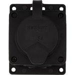 111-221, Розетка (колодка) влагозащищенная с крышкой 1 гнездо COMPACT, с/3, 16А ...