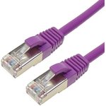 Патч-корд |ACD-LPS6A-10P| Cat6a SSTP, 27AWG,CU Фиолетовй, 1.0м, (741876)