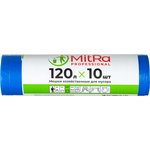 132257, Мешки для мусора ПВД 120л 25мкм 10шт/рул синие 70х110см Акос