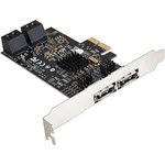 ExeGate EXE-504 PCI-E 2.0 Controller, SATA3 RAID, 4 int+2 ext (OEM)