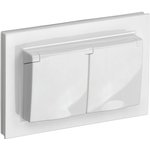 Socket 2nd JV BRITE RSbsh12-3-44-BrB 16A assembled IP44 with cover white ...