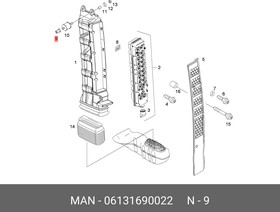 06131690022, Гайка MAN