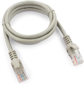 Фото 1/10 Патч-корд UTP Cablexpert PP12-1M, кат.5e, 1м, литой, многожильный (серый)