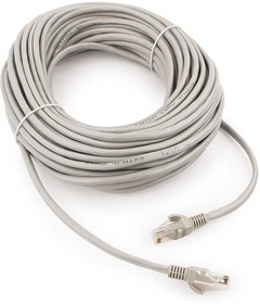 Фото 1/10 Патч-корд UTP Cablexpert PP12-20M, кат.5e, 20м, литой, многожильный (серый)