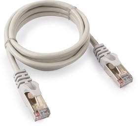 Фото 1/10 Патч-корд FTP Cablexpert PP6-2M, кат.6, 2м, литой, многожильный (серый)