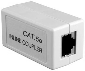 Фото 1/10 Соединитель Cablexpert RJ-45F/RJ-45F NA350 кат.5e, 3 микрона, пакет