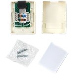 Розетка Cablexpert RJ-45 NA212, кат.5e внешняя, 1 порт, 110/Krone, пакет