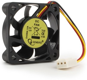 Фото 1/7 Вентилятор Gembird D40BM-12A, 40x40x10, двойной шарикоподшипник, 3pin, провод 7см