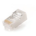 Разъем (коннектор) Cablexpert RJ-45 (8P8C) PLUG5SP/10, универсальный кат.5e ...