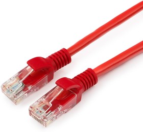 Фото 1/9 Патч-корд UTP Cablexpert PP12-0.25M/R, кат.5e, 0.25м, литой, многожильный (красный)