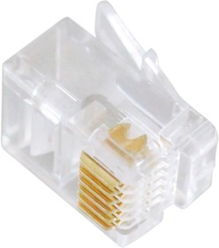Фото 1/10 Разъем (коннектор) телефонный Cablexpert MP-6p6c, RJ-12 (6P6C), контакты 3m" (100 шт)