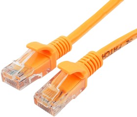 Фото 1/5 Патч-корд UTP Cablexpert PP12-1M/O, кат.5e, 1м, литой, многожильный (оранжевый)
