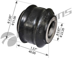 700378, Сайлентблок MERCEDES стабилизатора переднего/заднего (22х40х51) MANSONS