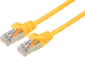 Фото 1/4 Патч-корд FTP Cablexpert PP6-5M/Y-O, кат.6, 5м, литой, многожильный (желтый)