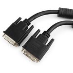 Кабель DVI-D dual link Cablexpert CC-DVI2-BK-6, 25M/25M, медь, тройной экран ...