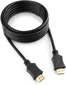 Фото 1/10 Кабель HDMI Cablexpert CC-HDMI4L-10, 19M/19M, v2.0, серия Light, позол.контакты, экран, 3м, черный, пакет