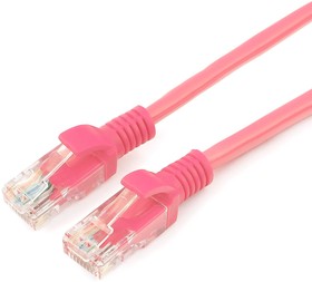 Фото 1/9 Патч-корд UTP Cablexpert PP12-0.25M/RO, кат.5e, 0.25м, литой, многожильный (розовый)