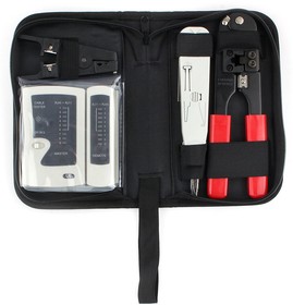 Фото 1/10 Набор инструментов Cablexpert TK-NCT-01, для работы с локальной сетью, 5 предметов