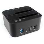 Докстанция USB 3.0 для 2x2.5"/3.5" HDD/SSD AgeStar 3UBT6-6G (BLACK), SATA III ...
