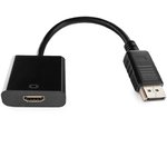 DisplayPort to HDMI Converter Cablexpert A-DPM-HDMIF-002, 20M/19F, 0.15m Cable, Black, package