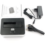 Докстанция USB 3.0 для 2.5"/3.5" HDD/SSD AgeStar 3UBT7 (SILVER), SATA III ...