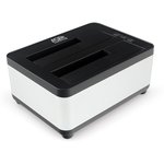 Докстанция 2x2,5"/3,5" SATAIII AgeStar 3UBT8 (SILVER) USB 3.0, пластик, серебристый