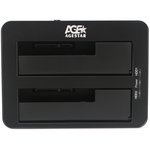 Докстанция USB 3.0 для 2x2.5"/3.5" HDD/SSD AgeStar 3UBT8 (SILVER), SATA III ...