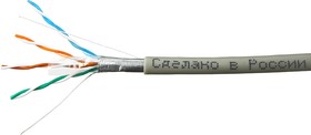Фото 1/10 Кабель SkyNet Premium CSP-FTP-4-CU/100, FTP indoor 4x2x0.51, медный, FLUKE TEST, кат.5e, однож., 100м, box, серый