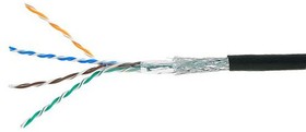 Фото 1/10 Кабель Cablexpert SPC-5051E-SO-OUT, SFTP outdoor 4x2x0.51, медный, кат.5е, однож., 305м, coil, черный