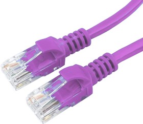 Фото 1/10 Патч-корд UTP Cablexpert PP12-0.5M/V, кат.5e, 0.5м, литой, многожильный (фиолетовый)