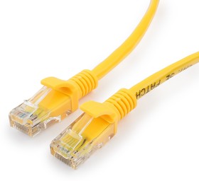 Фото 1/8 Патч-корд медный UTP Cablexpert PP10-1M/Y, кат.5e, 1м, литой, многожильный (желтый)