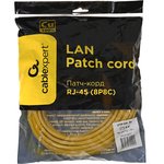 Патч-корд медный UTP Cablexpert PP10-5M/Y, кат.5e, 5м, литой, многожильный (желтый)