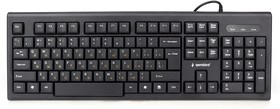 Фото 1/10 KB-8354U-BL, Проводная клавиатура Gembird KB-8354U, полноразмерная, 104кл, 12Fn, 1.5м, черная