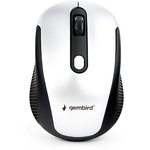 Беспроводная мышь Gembird MUSW-420-4, 4кн, 1000-1600 DPI, радиоканал, серый, блистер