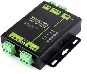 Фото 1/5 2-CH-CAN-TO-ETH, Преобразователь 2-CH CAN в Ethernet (2-CH CAN + RS485 + Ethernet)