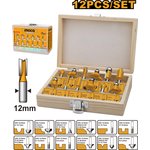 Набор фрез 12 шт. INGCO AKRT1221