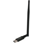 Сетевой адаптер WiFi+Bluetooth Gembird WNP-UA-019, 600Мбит, двухдиапазонный с антенной, MU-MIMO, USB, 802.11b/a/g/n/ac, RTL8821CU