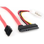 Кабель Combo SATA Cablexpert CC-SATA-C1-N, Molex 4pin(M)+Sata 7pin(M) / Sata ...