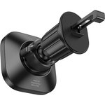 6942007611459, Автомобильный держатель Hoco H28, на дефлектор, магнитный, черный