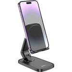 6942007610803, Настольный держатель для телефона Hoco HD8, складной, черный