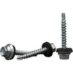 Саморезы кровельные белый цинк 4,8x35 100 шт R02723