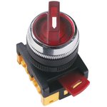 Переключатель АNС-22-2 240В 2 полож. 1НО+1НЗ неон красн. GENERICA BSW10-ANC-2-K04