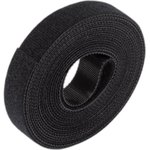 Лента липучка универсальная 15мм3м 1шт в рулоне черный (велкро) ТМ Nord Yada 909439