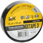 UIZ-13-10-10M-K02, MIXTAPE BASIC Изолента 0,13х15мм черная 10м IEK