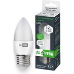 Лампочка светодиодная LED С35-12W-840-E27 12Вт свеча нейтральный белый свет 4673758070135