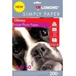 0102147, Фотобумага LOMOND 200 г/м2 односторонняя экономичная глянцевая, А4 50л