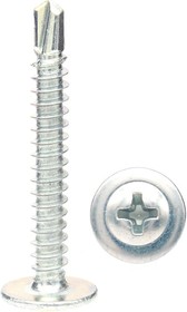 Фото 1/4 Саморез с прессшайбой сверло 4,2x32 200 шт P02369