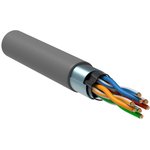 Кабель витая пара F/UTP кат.5E 4х2х24AWG solid PVC сер. (м) ITK LC1-C5E04-311