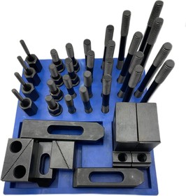 Набор станочного крепежа и прижимов из 58 предметов, Т-образный паз 24 мм, М22 TORNERI Т021814 – купить оптом и в розницу